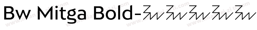 Bw Mitga Bold字体转换